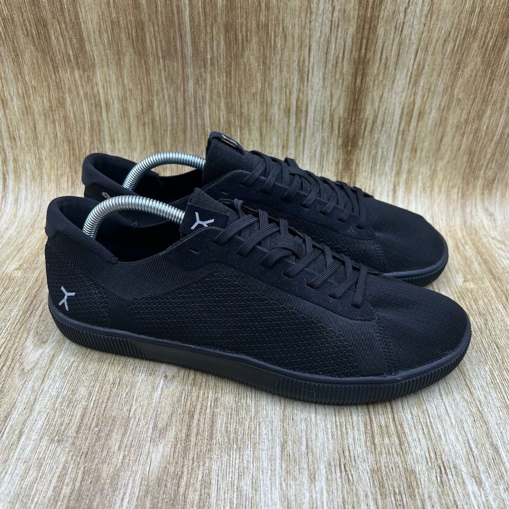 Flux Footwear Adapt Sneakers Men's Size 10.5 Black Knit Zero Drop Wide Toe Shoes